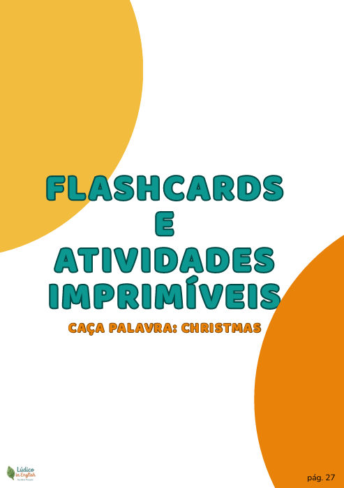 Página divisória de flashcards e atividades imprimíveis